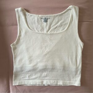 white brandy melville double lined tank top